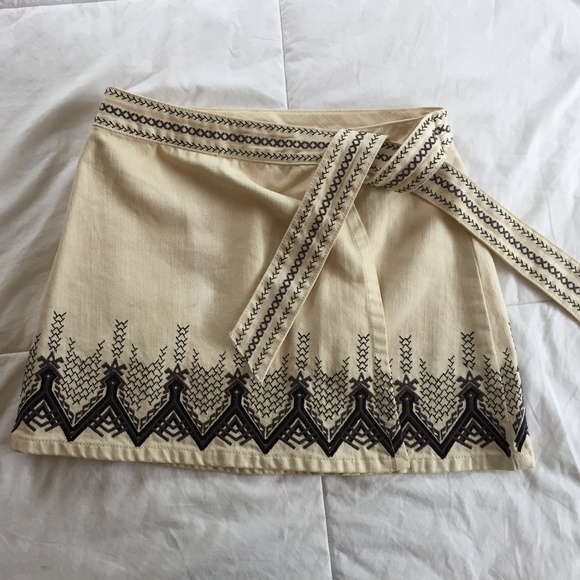 Free People Wrap Around Skirt - Embroidered - Picture 2 of 5